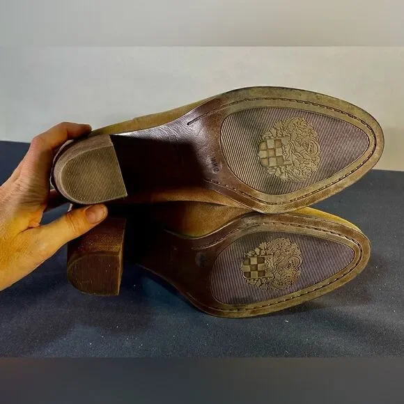 Vince Camuto - Tan Suede Ankle Boots - Picture 4 of 5